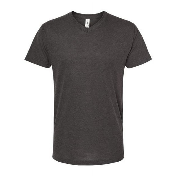 Tultex - Unisex Poly-Rich V-Neck T-Shirt - 207 - Heather Graphite - Size: XL