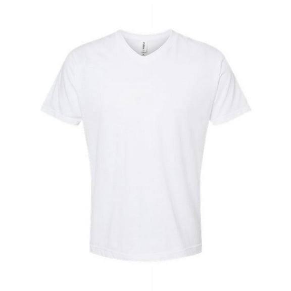 Tultex - Unisex Poly-Rich V-Neck T-Shirt - 207 - White - Size: 2XL