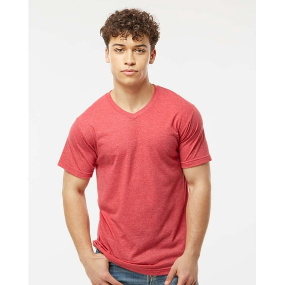 Tultex Unisex Poly-Rich V-Neck T-Shirt
