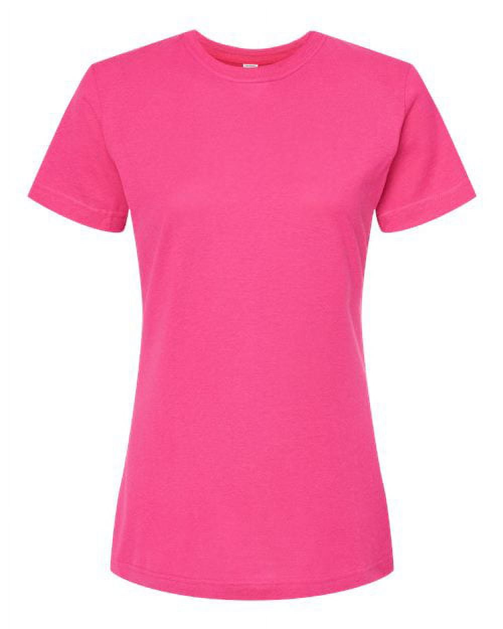 Tultex Women's Classic Fit Fine Jersey T-Shirt 216 Fuchsia
