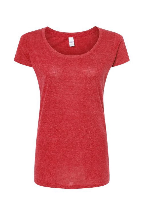 Women�'s Poly-Rich Scoop Neck T-Shirt
