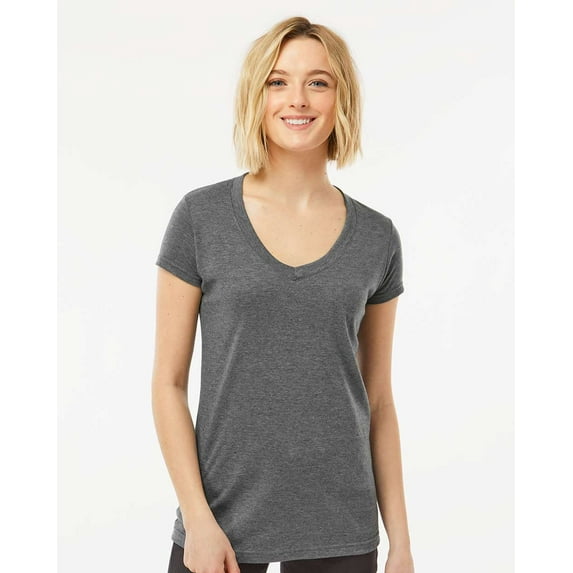Tultex Women's Poly-Rich V-Neck T-Shirt