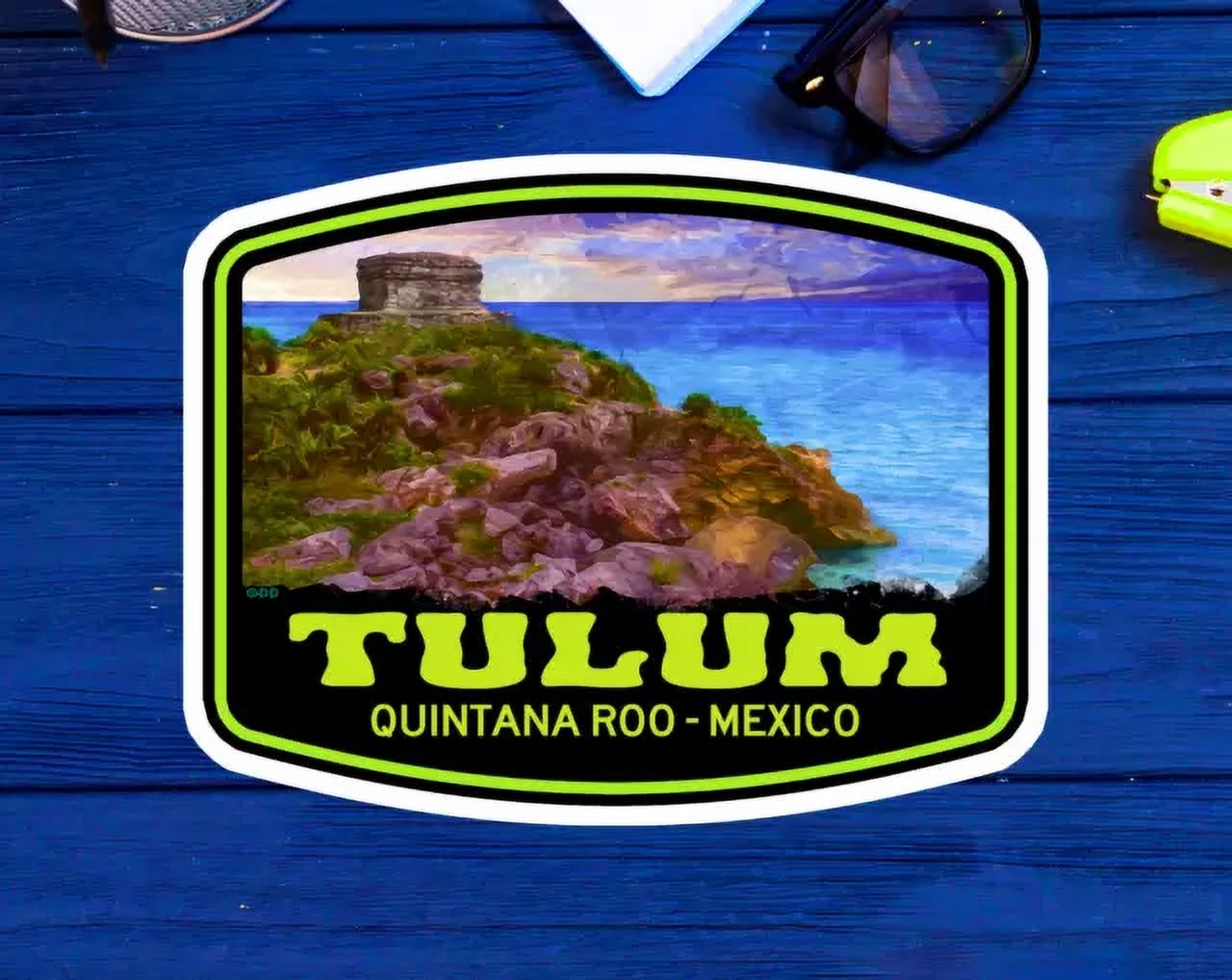 Tulum Mexico Sticker Quintana Roo Decal Sticker Indoor Outdoor Laptop ...