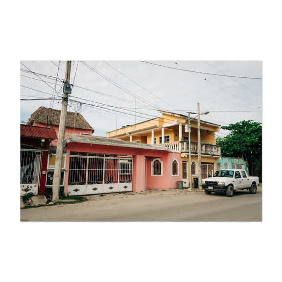 Tulum Residential 02 - Tulum Quintana Roo Mexico Photography Unframed Wall Art Print 5 x 7 inches