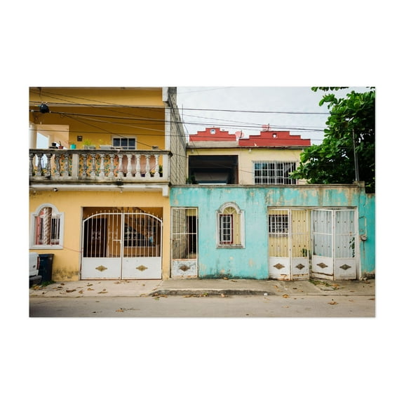Tulum Residential 04 - Tulum Quintana Roo Mexico Photography Unframed Wall Art Print 5 x 7 inches