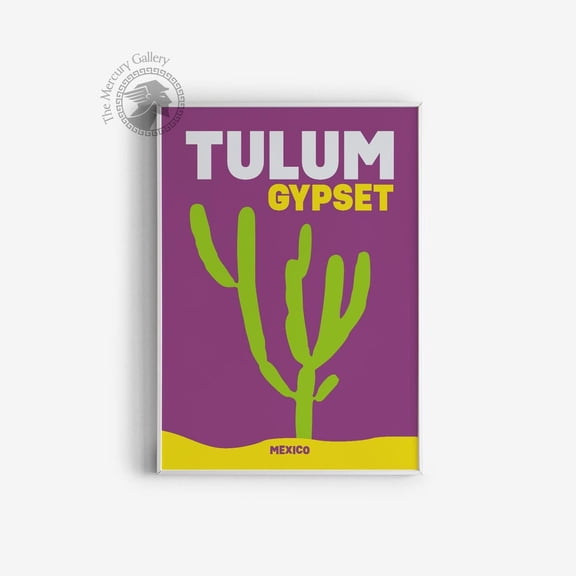 Tulum Travel Poster, Famous Places Wall Art Print, Colorful Dorm Room Decor UNFRAMED Poster, Wall Art for Decor, Present, 16x24