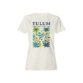 thumbnail image 1 of Tulum Tropical Escape Artwork Women's T-shirt, 1 of 3