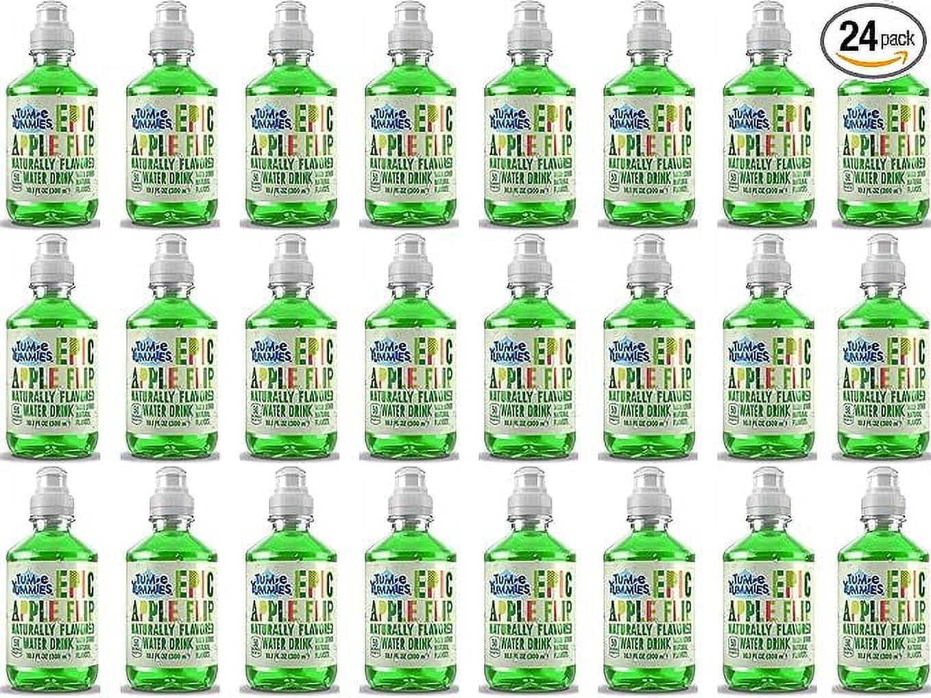 Tum-e Yummies Naturally Flavored Water Drink for Kids Bundled by Louisiana Pantry (Epic Apple Flip, 24 Pack)