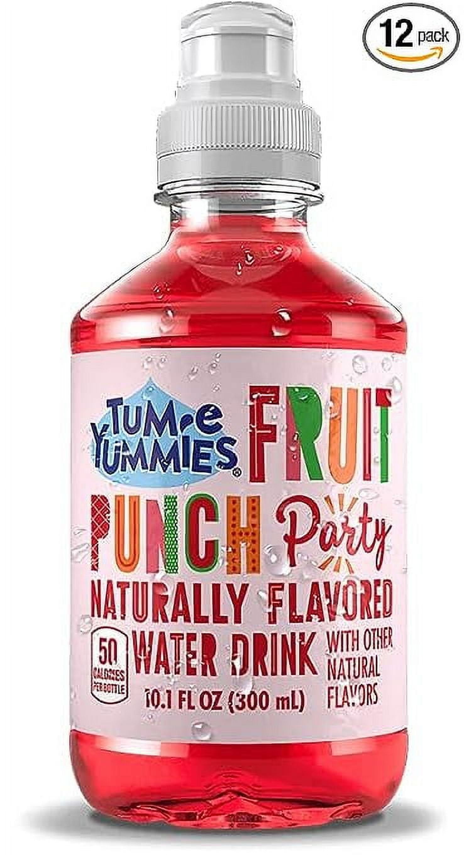 Tum-e Yummies Naturally Flavored Water Drink for Kids Bundled by Louisiana Pantry (Fruit Punch Party, 12 Pack)