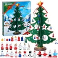 thumbnail image 1 of Tumao 2025 Christmas Advent Calendar, Christmas Tree Advent Calendar, Wooden Advent Calendar 2025 with 24 Days Countdown Diy Christmas Tree Set for Christmas Calendar, 1 of 6