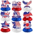 thumbnail image 1 of Tumao 9Pcs Independence Day Honeycomb Centerpieces Decorations, 4th of July Table Centerpiece, Patriotic Party Table Decorations American Red White and Blue Patriotic Party Decor, 1 of 6