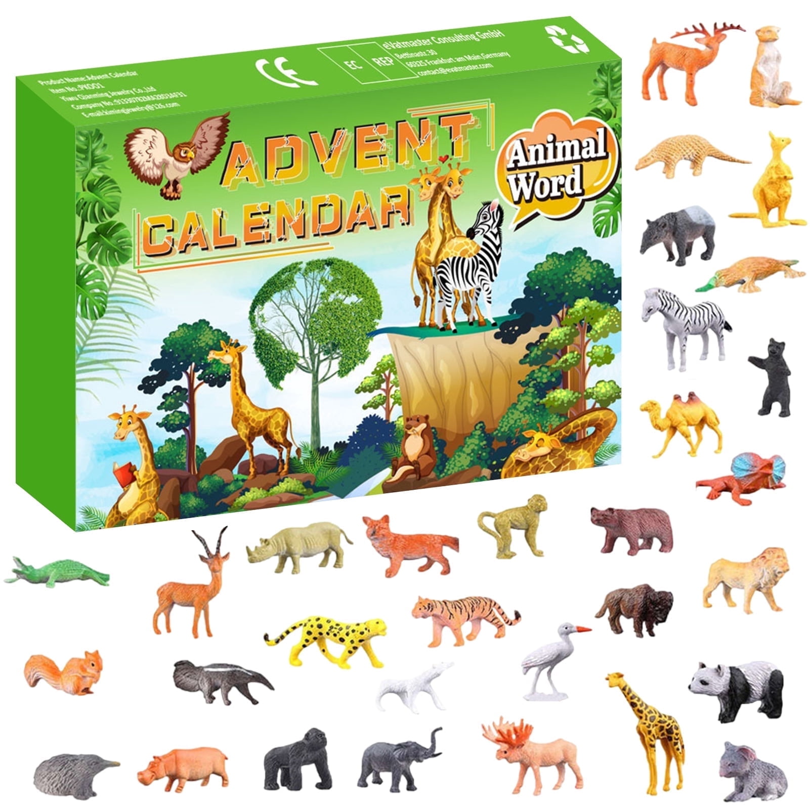 Tumao Dinosaur Advent Calendar 2025 for Animal, Safari Animals Toys ...