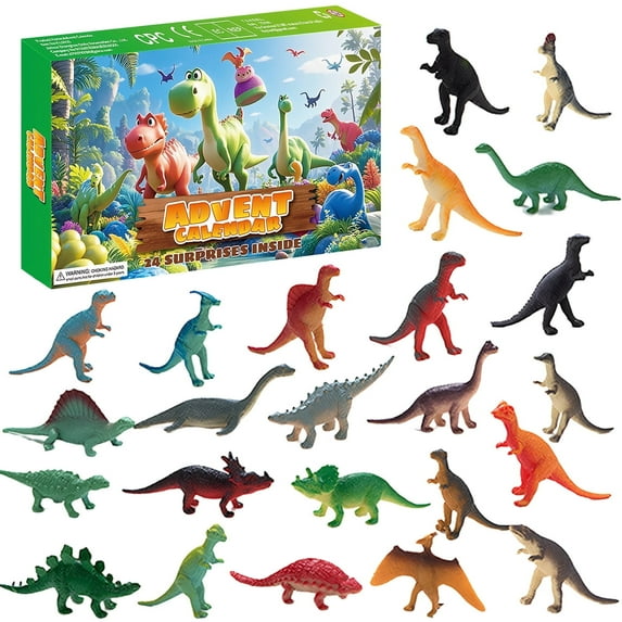Tumao Dinosaur Advent Calendar 2025 for Animal, Safari Animals Advent Calendar, 24 Days Christmas Countdown Calendar Novelty Xmas Gifts