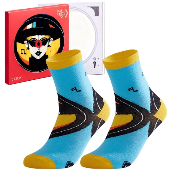 Tumao Funny CD Socks - Funny Gifts for Women Men Fun Novelty Funky Silly Odd Socks Valentine Birthday Gifts