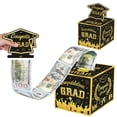 thumbnail image 1 of Tumao Graduation Money Gift Boxes, Graduation Money Pull Box, Money Cake Pull with 50Pcs Transparent Bags for Women Men Surprise, 1 of 7