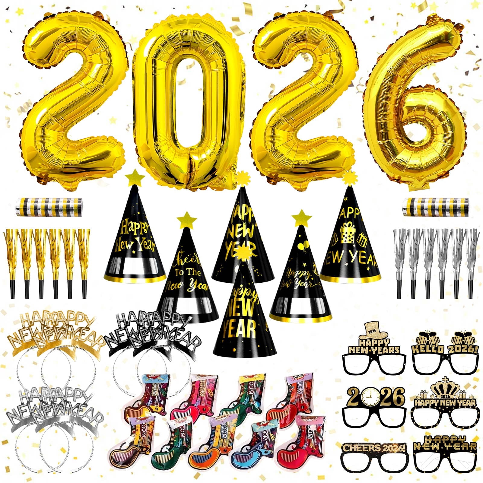 Tumao New Years Decorations 2026, New Years Eve Party Supplies 2026 ...
