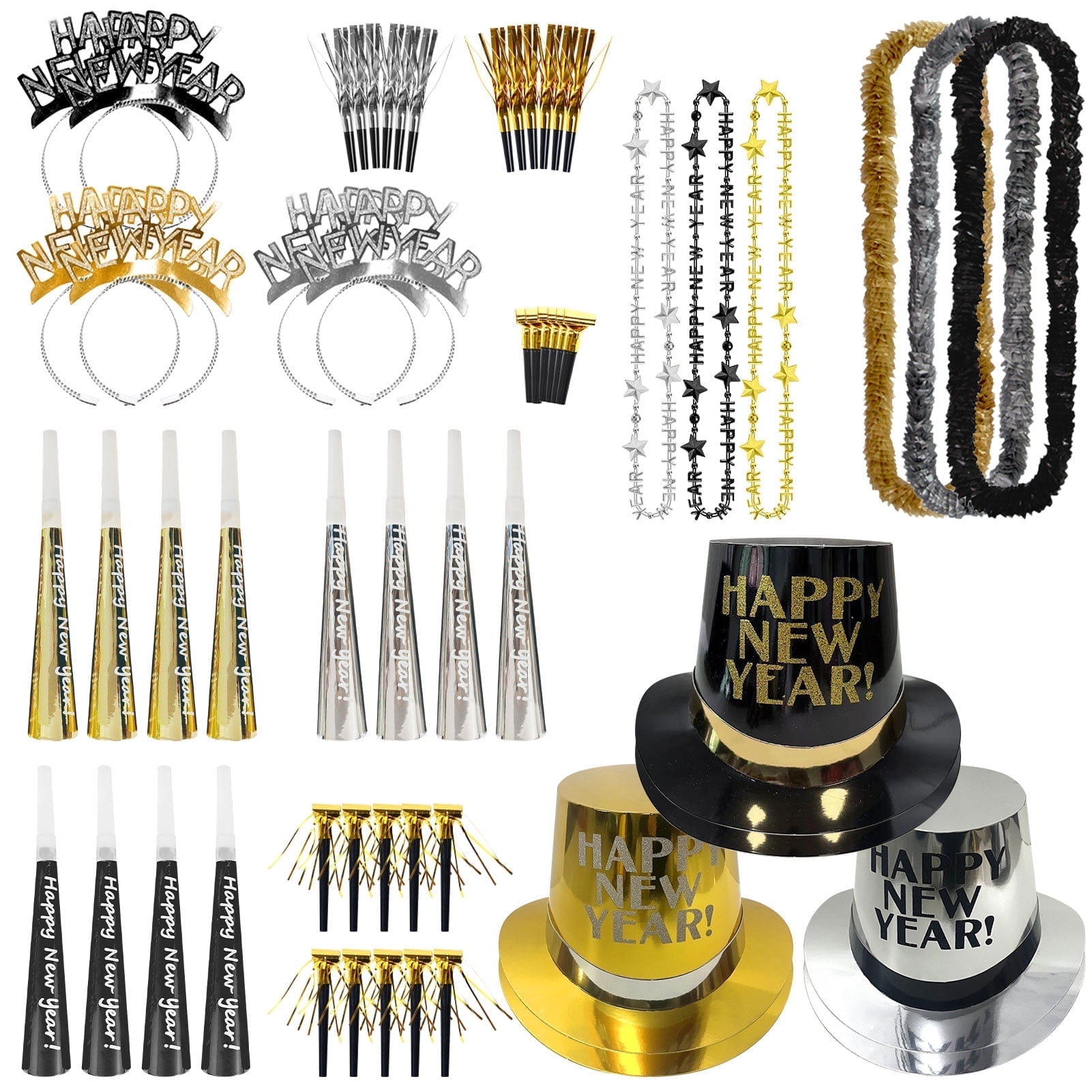 Tumao New Years Eve Party Supplies 2026, New Years Decorations 2026, Accessories includes Headband Tiara, Party Horns