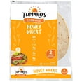 Tumaro's 8 Inch Carb Wise Wraps Honey Wheat 8 Count (Pack of 6