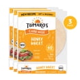 thumbnail image 1 of Tumaro's Honey Wheat Carb Wise Wraps, 3 pack, 24 count, 1 of 9