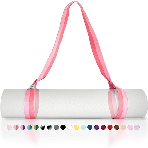 Tumaz Yoga Mat Strap,64 Inch, Pink Match, Mat Not Included