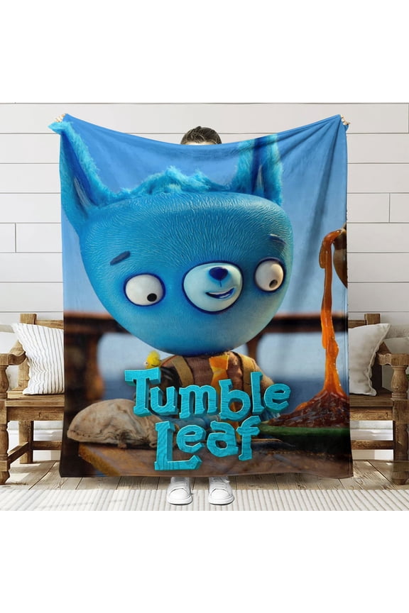 Tumble Leaf Anti Pilling Flannel Blanket Gifts for Fans Lover Girls Boys Women Present Hoodie Him Bed 30"x40"