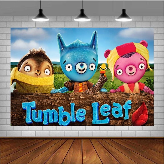 Tumble Leaf Banner Poster Wall Decor Birthday Backdrop Background Party Supplies Taspestry