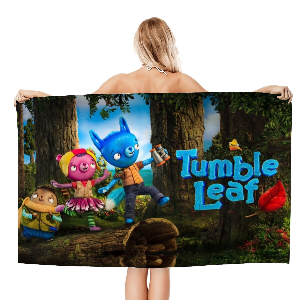 Tumble Leaf Gifts Beach Towel for Women Girl Birthday Inspired Fan Bath Outdoor Music Lover