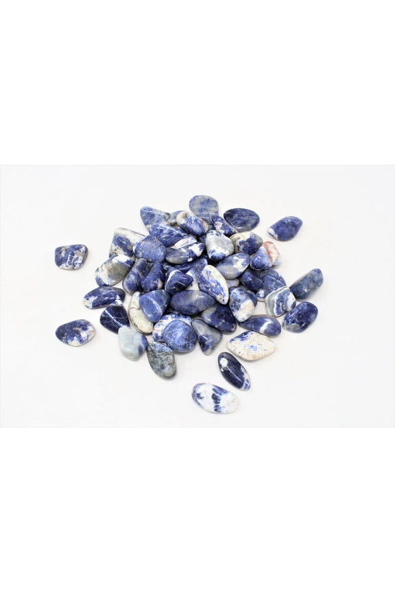 Tumbled Large Sodalite Stones - High Grade A Quality - Healing Crystals - 4 oz, 8 oz, 1 lb, 2 lb, Brow Chakra, Third Eye Chakra