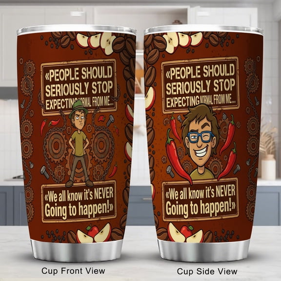 Tumbler 20oz Coffee Travel Mug with Lid Sarcastic Quote for Friends