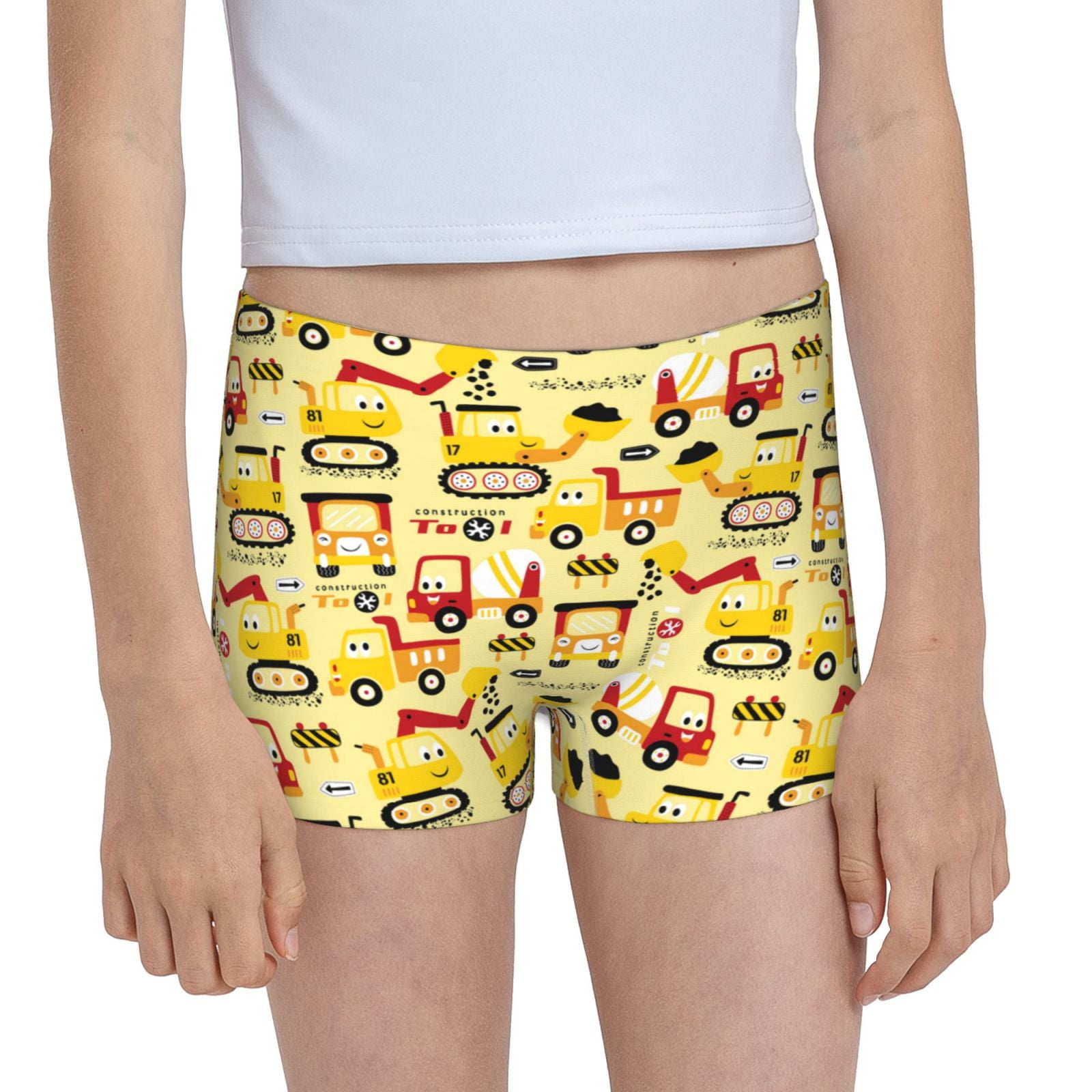 Easygdp Funny Construction Vehicles Girls Hipster Cotton Underwear