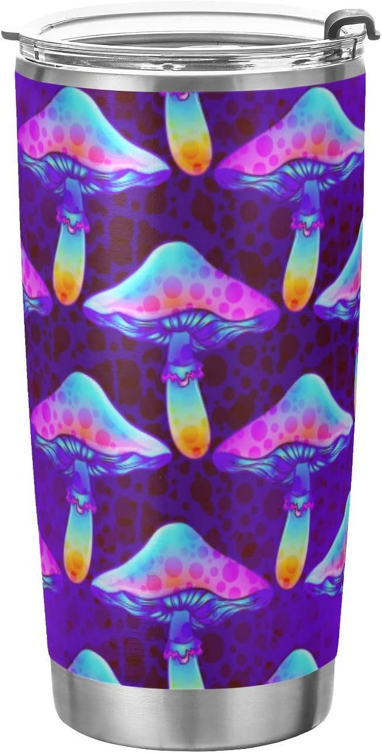 Tumbler Fantasy Mushroom Insulated Coffee Cup Beverage Container Travel