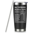 thumbnail image 1 of Tumbler Gift For Husband From Wife Birthday Valentine''s Day Gift for Husband, Happy Bday Valentine Anniversary Presents For Him Men -Husband Nutrition Facts Cup Gift with Lid Straw 20 oz, 1 of 6