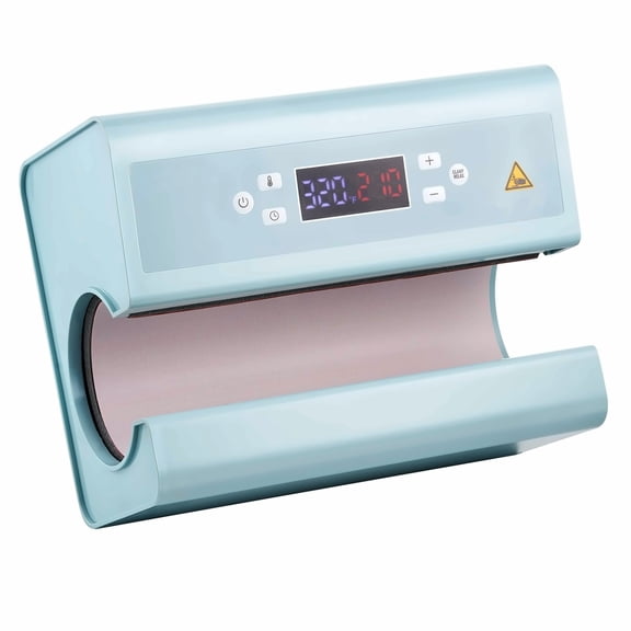 Tumbler Heat Press Machine, Auto Mug Press for 11-30oz Tumblers, Sublimation Cup Press with Tape & Glove, Digital Temp & Time Control, for DIY Mugs & Cups - Blue