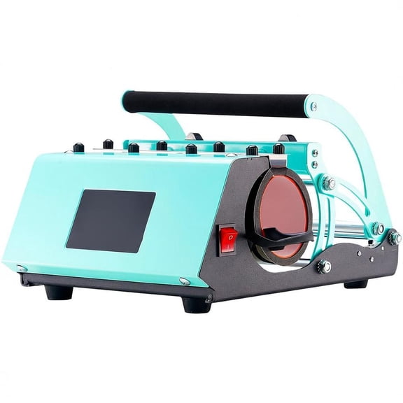 Tumbler Heat Press Machine, compatible with 11-30Oz mugs, fast even heating, digital temperature and time control, green