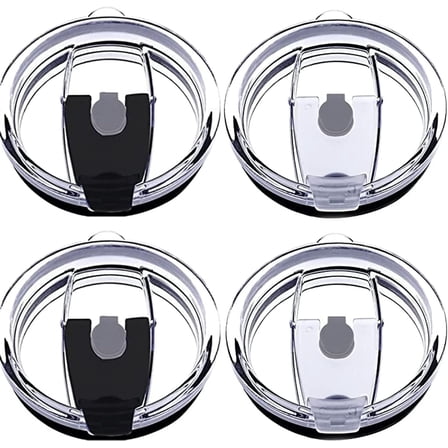Tumbler Lids Spillproof 20oz,4 Pack Splash Resistant Lid Coffee Mug and More Cooler Cup,Covers for 20 Ounce Tumbler