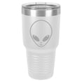 thumbnail image 1 of Tumbler Stainless Steel Vacuum Insulated Travel Mug Alien Head (White, 30 oz), 1 of 1