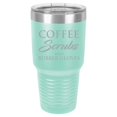 thumbnail image 1 of Tumbler Stainless Steel Vacuum Insulated Travel Mug Coffee Scrubs And Rubber Gloves Nurse Doctor Dentist Dental Assistant Therapist (Teal, 30 oz), 1 of 1