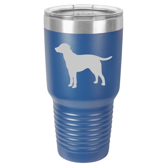 Tumbler Stainless Steel Vacuum Insulated Travel Mug Lab Labrador Retriever (Blue, 30 oz)