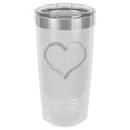 thumbnail image 1 of Tumbler Stainless Steel Vacuum Insulated Travel Mug Love Heart Jesus (White, 20 oz), 1 of 1