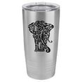 thumbnail image 1 of Tumbler Stainless Steel Vacuum Insulated Travel Mug Tribal Elephant (Stainless Steel, 20 oz), 1 of 3