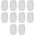 thumbnail image 1 of Tumbler Stemless Wine Glasses 16 oz. Set of 10, Bulk Pack - Perfect for Wine, Cocktails, Other Hot & Cold Beverages - White, 1 of 5