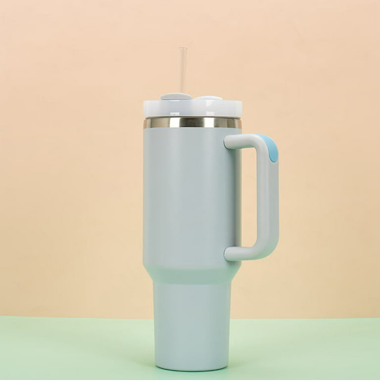40oz Handle Cup 304 Stainless Steel Thermos Cup Car Straw Vacuum