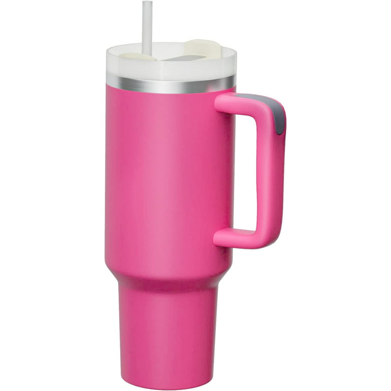 Tumbler with Handle 40 Oz Travel Mug Straw Covers Cup with Lid Insulated  Quenche