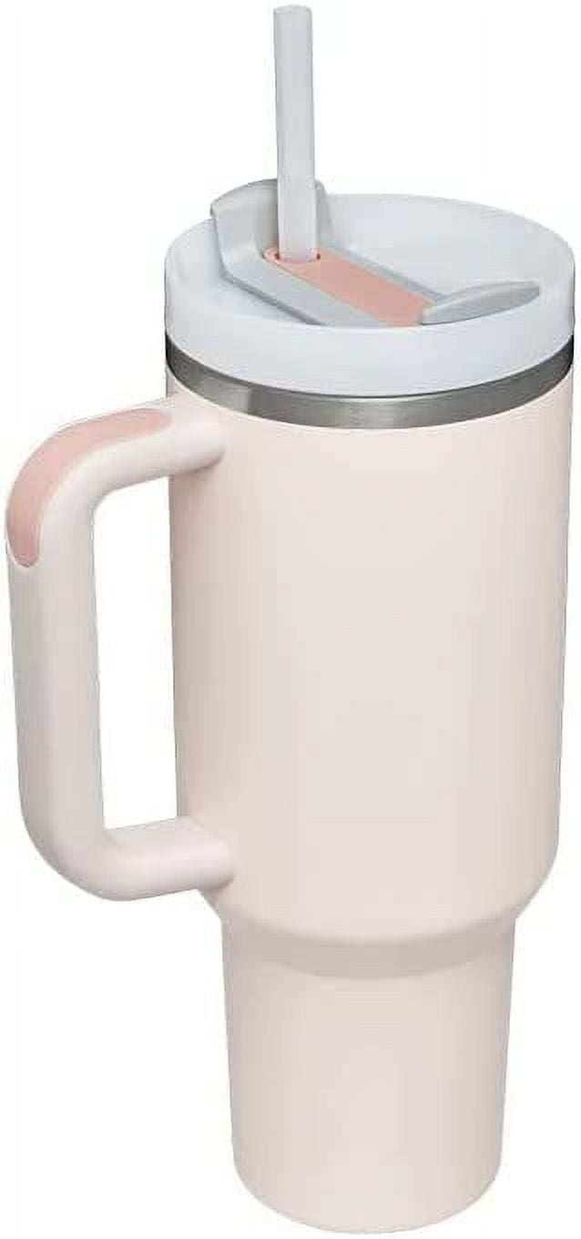 Tumbler With Handle 40 oz Travel Mug Straw Covers Cup with Lid