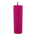 Tumbler With Same Lid And Straw 16 Oz CupDouble Clear Cup Straight ...