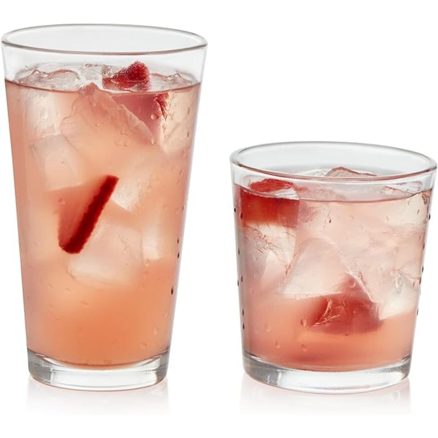 Libbey Flare 16-Piece Clear Glass Tumbler and Rocks Set
