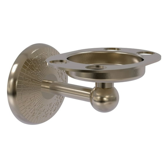 Tumbler and Toothbrush Holder - Antique Pewter