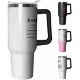 thumbnail image 1 of Tumbler with Handle and Lid Straw Double Wall Coffee Mug Stainless Steel Water Bottle Gift for Women Man Travel Cup for Car (IE, 40oz), 1 of 6