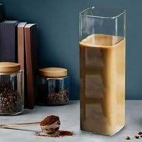 Tumblers Drinking Glass Cups Thin Square Elegant Bar Glassware For Water Juice Beer Drinks And Cocktails And Mixed Drinks Lead-Free Glass Drink Tumblers