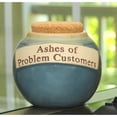 thumbnail image 1 of Tumbleweed 'Ashes Of Problem Customers' Money Bank, Stoneware Coin Jar, Ceramic Jar With Lid, 1 of 1